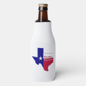 Rafraichisseur De Bouteilles Carte des drapeaux autochtones du Texas (Bottle Devant)