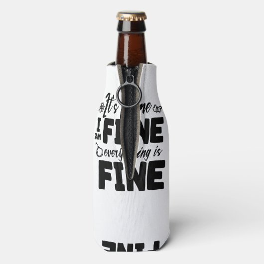 Rafraichisseur De Bouteilles C'est bon, tout va bien, tout est blanc (Bouteille Dos)