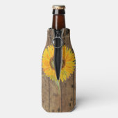 Rafraichisseur De Bouteilles Chaîne de bois clair tournesol nature fleurie Mari (Bouteille Dos)