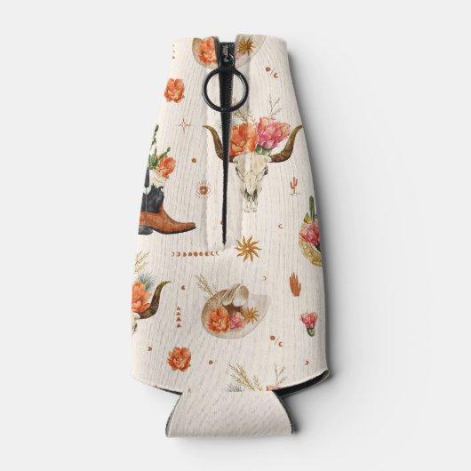 Rafraichisseur De Bouteilles Chapeau de cowboy personnalisé Cactus du désert oc (Dos)