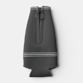 Rafraichisseur De Bouteilles Charcoal Grey Oars Rustiques Personnalisé Lake Hou (Dos)