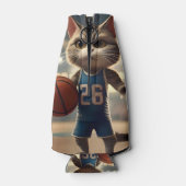 Rafraichisseur De Bouteilles Chat de basket-ball, (Dos)