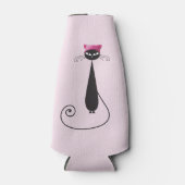 Rafraichisseur De Bouteilles Chat Kitty Casquette rose (Devant)