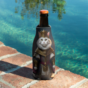 Rafraichisseur De Bouteilles Chat Renaissance Blanche,