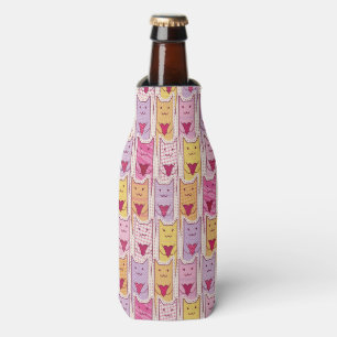 Rafraichisseur De Bouteilles Chats mignons avec les coeurs affectueux