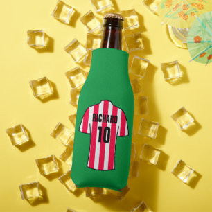Rafraichisseur De Bouteilles Chemise de football en bandes rouge et blanche