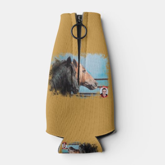 Rafraichisseur De Bouteilles Chevaux/Cabalos/Horses (Dos)