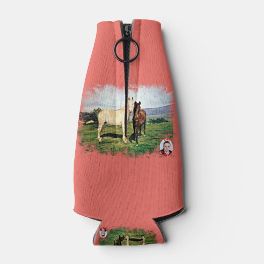 Rafraichisseur De Bouteilles Chevaux/Cabalos/Horses (Dos)