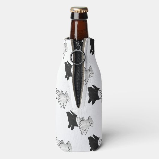 Rafraichisseur De Bouteilles Chien Silhouette main (Bouteille Dos)