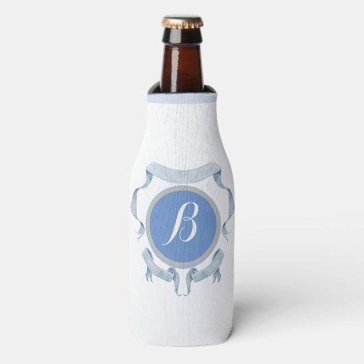Rafraichisseur De Bouteilles Chinoiserie Blue Ribbons Shield (Bottle Devant)