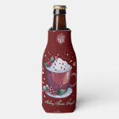 Rafraichisseur De Bouteilles Christmas Cup of Hot Chocolate | Red (Bottle Devant)