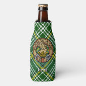Rafraichisseur De Bouteilles Cimier de lion Clan Currie sur Tartan (Bottle Devant)