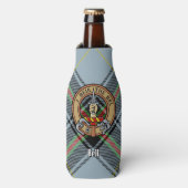 Rafraichisseur De Bouteilles Clan Bell Crest sur Tartan (Bottle Devant)