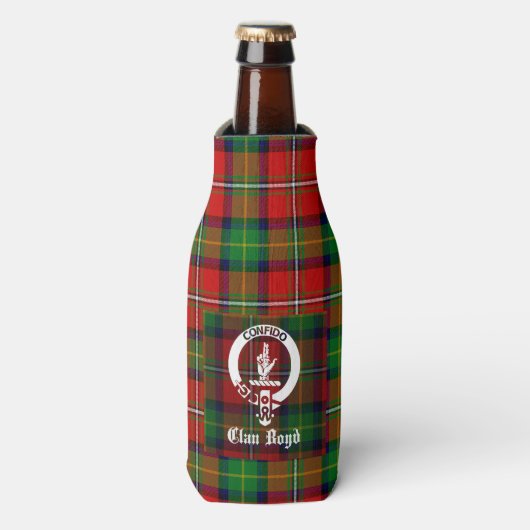Rafraichisseur De Bouteilles Clan Boyd Crest Badge & Tartan (Bottle Devant)