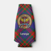 Rafraichisseur De Bouteilles Clan Carnegie Crest sur Tartan (Devant)