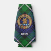 Rafraichisseur De Bouteilles Clan Forbes Crest sur Tartan (Devant)