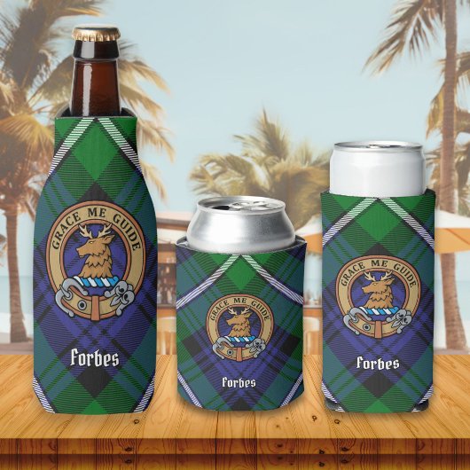 Rafraichisseur De Bouteilles Clan Forbes Crest sur Tartan