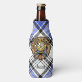 Rafraichisseur De Bouteilles Clan Hannay Crest sur Tartan (Bottle Devant)
