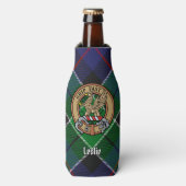 Rafraichisseur De Bouteilles Clan Leslie Crest sur la chasse Tartan (Bottle Devant)