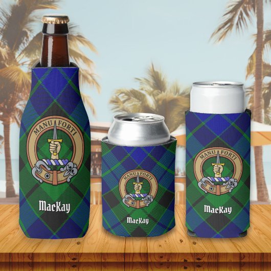 Rafraichisseur De Bouteilles Clan MacKay Crest sur Tartan
