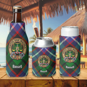 Rafraichisseur De Bouteilles Clan Russell Crête sur Tartan