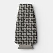 Rafraichisseur De Bouteilles Classic Pepita Houndstooth Motif Black Grey (Devant)