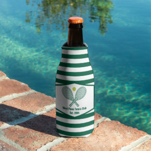 Rafraichisseur De Bouteilles Club de Tennis Country Club personnalisé rayé vert