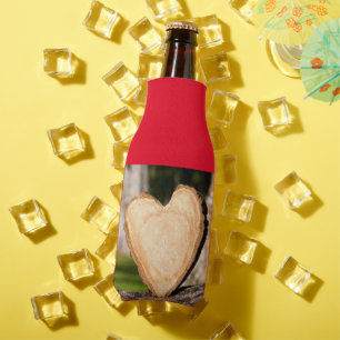 Rafraichisseur De Bouteilles coeur en bois