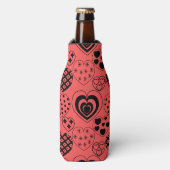 Rafraichisseur De Bouteilles Coeurs répétitifs (Bottle Devant)