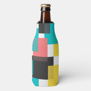 Rafraichisseur De Bouteilles Coloré, cool, tendance, art géométrique urbain