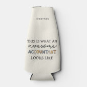 Rafraichisseur De Bouteilles Comptable Funny Awesome CPA Custom (Devant)