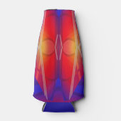 Rafraichisseur De Bouteilles Conception abstraite en couches de néon (Devant)