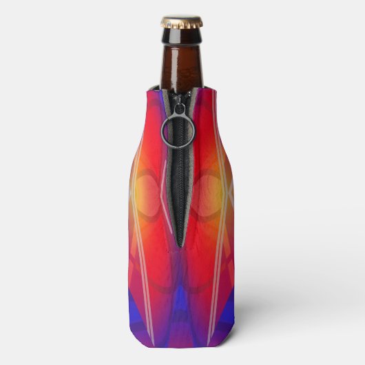 Rafraichisseur De Bouteilles Conception abstraite en couches de néon (Bouteille Dos)