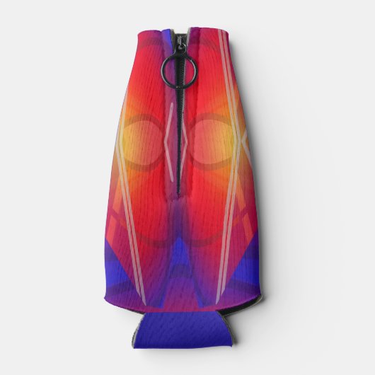 Rafraichisseur De Bouteilles Conception abstraite en couches de néon (Dos)