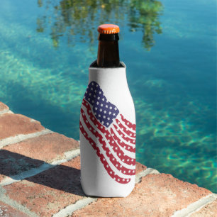 Rafraichisseur De Bouteilles Conception de drapeau bleu blanc rouge