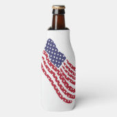 Rafraichisseur De Bouteilles Conception de drapeau bleu blanc rouge (Bottle Devant)