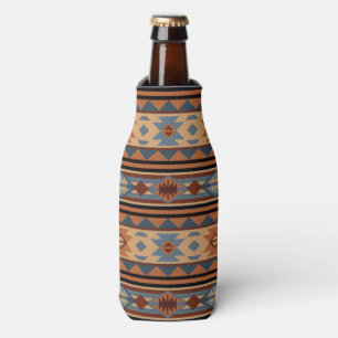Rafraichisseur De Bouteilles Conception sud-ouest Adobe Grey Brown Tribal Motif