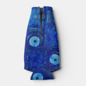 Rafraichisseur De Bouteilles Cool, art numérique moderne de bleu mauvais oeil m (Dos)