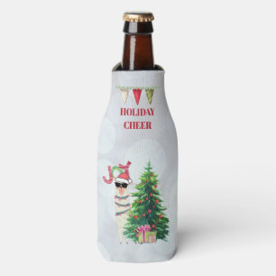 Rafraichisseur De Bouteilles Cool Christmas Llama   Joy Typography