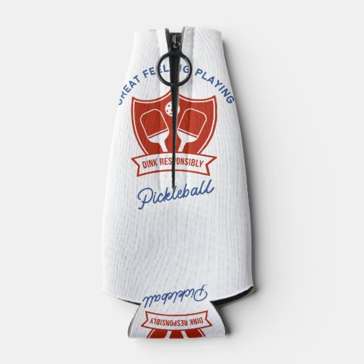 Rafraichisseur De Bouteilles Cool de Pickleball design à porter (Dos)