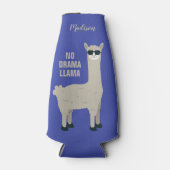 Rafraichisseur De Bouteilles Cool Llama personnalisé nom & bouteille couleur gl (Devant)