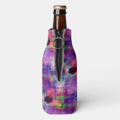 Rafraichisseur De Bouteilles Couleur d'aquarelle verte et violette (Bouteille Dos)