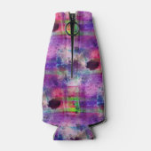 Rafraichisseur De Bouteilles Couleur d'aquarelle verte et violette (Dos)