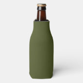 Rafraichisseur De Bouteilles Couleur solide verte de l'Armée (Bottle Devant)