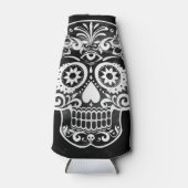 Rafraichisseur De Bouteilles Crâne, noir et blanc (Devant)