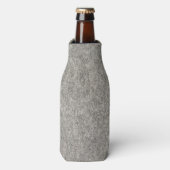 Rafraichisseur De Bouteilles Créez votre serviette de plage | Tissu gris fleur (Bottle Devant)