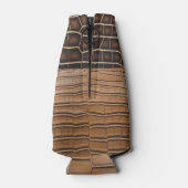 Rafraichisseur De Bouteilles Cuir Brown Faux Alligator (Dos)