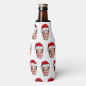 Rafraichisseur De Bouteilles Custom Face Photo Santa Hat Christmas (Bottle Devant)