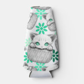 Rafraichisseur De Bouteilles Cute de chat et pointe joueuse à partir d'une poch (Devant)