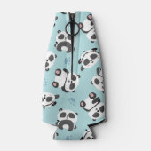 Rafraichisseur De Bouteilles Cute panda ours paw cyan arrière - plan (Dos)